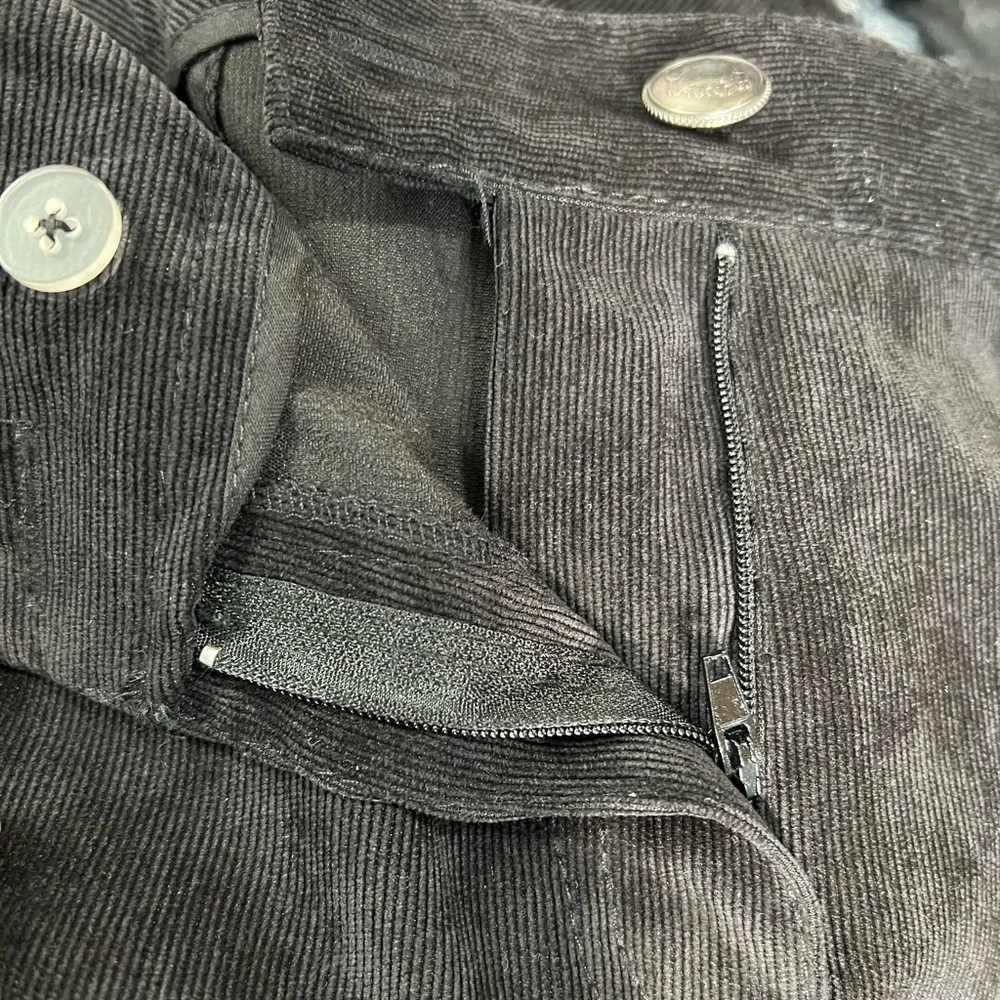 ND Black Corduroy Straight Leg Pants Size 10P